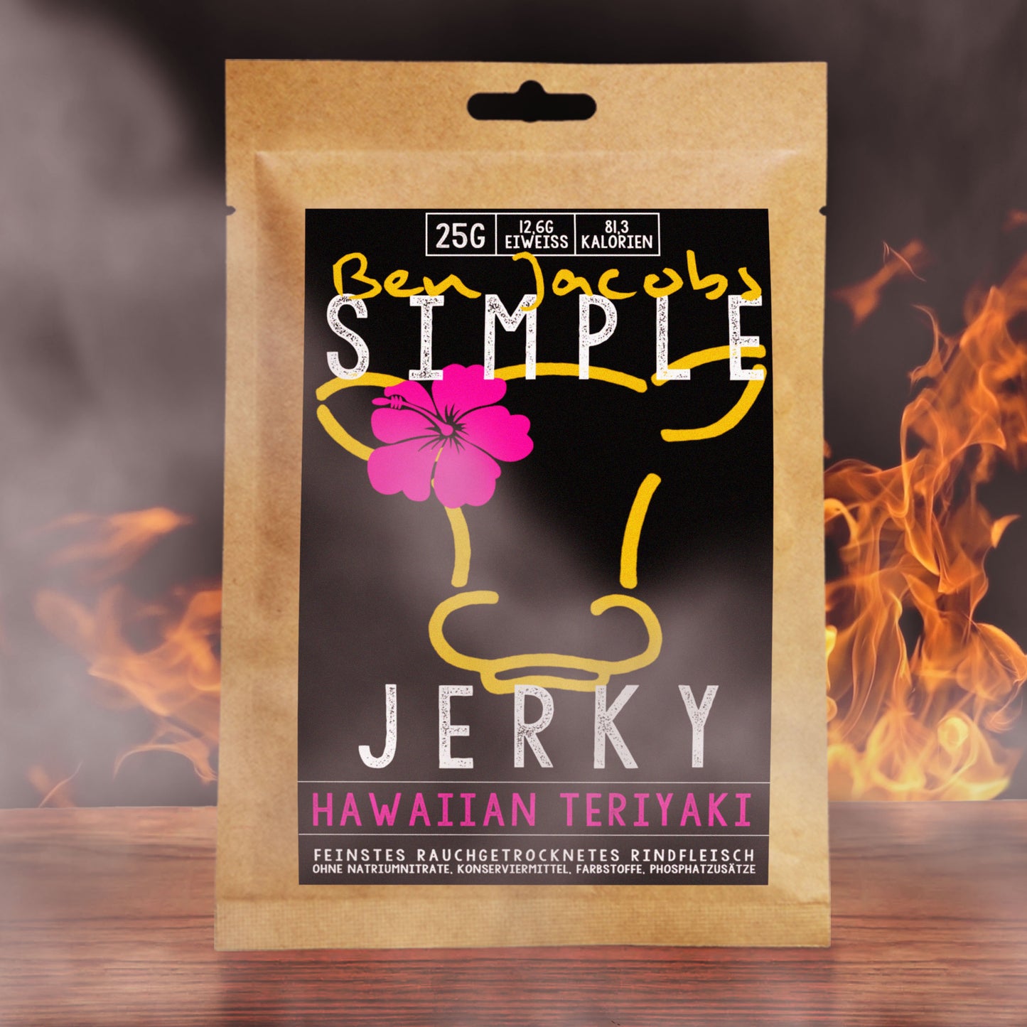 Simple Jerky - Teriyaki Hawaiano (25g)