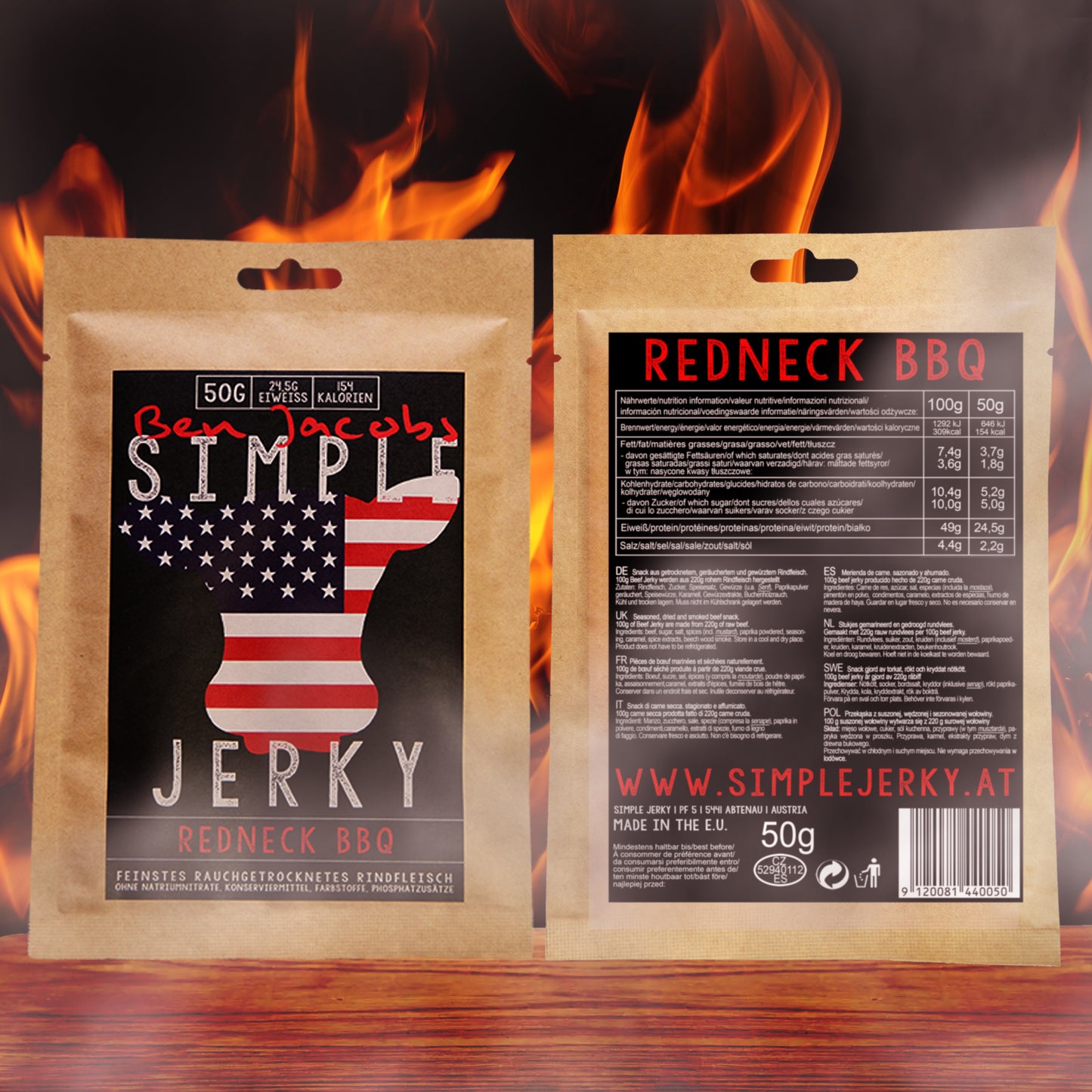 Simple Jerky - Caja de Muestra (5 x 50g)