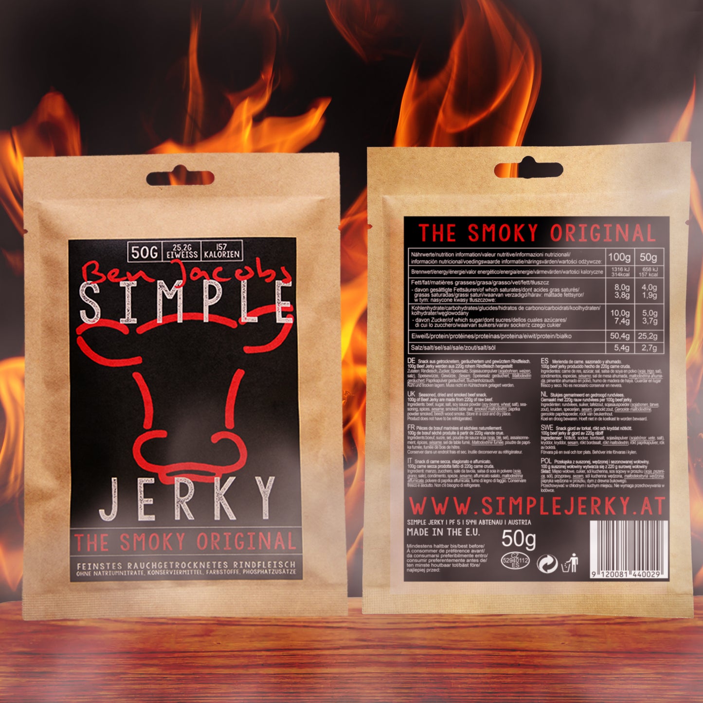 Simple Jerky - Caja de Muestra (5 x 50g)